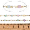 Handmade Brass Glass Beaded Chains GL-CBA1C06-06G-3