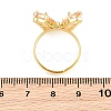 Brass Micro Pave Cubic Zirconia Finger Rings GL-CBA65A8-01G-7