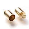 Brass Cord Ends KK-H759-41F-G-2