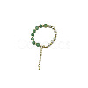 Natural Green Aventurine Round Beaded Bracelet NC1314-11-1