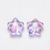 Spray Painted Glass Beads GLAA-R211-04-E02-2