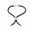 Nylon Twisted Cord Bracelet Making MAK-T003-02G-3