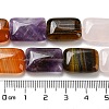 Natural Amethyst & Rose Quartz & Red Agate & Green Aventurine & Tiger Eye Beads Strands G-T121-24-5