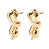 Brass Stud Earring Findings KK-K351-24G-1