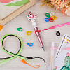 5 Strands Rubber Lanyard Straps DIY-GF0007-92-4