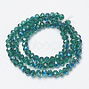 Electroplate Glass Beads Strands EGLA-A034-T6mm-I15-2