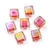 UV Plating Transparent Acrylic European Beads OACR-F004-10G-2