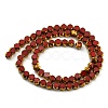 Electroplate Glass Beads Strands EGLA-G037-02A-HP01-2