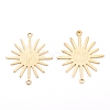 Brass Solar Eclipse Links Connectors KK-I681-15G-2