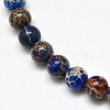 Natural Imperial Jasper Round Bead Strands G-I103-6mm-08-3