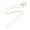 PVD Vacuum Plating 304 Stainless Steel Cable Chain Necklaces STAS-I145-01G-1