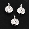 201 Stainless Steel Pendant Rhinestone Settings STAS-G224-27S-1