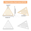 80Pcs 2 Colors Brass Chandelier Component Link KK-PH0001-90-4