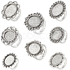 16Pcs 8 Style Adjustable Alloy Finger Rings Components FIND-SC0008-66-1