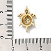 Rack Plating Brass Micro Pave Colorful Cubic Zirconia Connector Charms KK-K377-33G-3