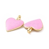 Brass Enamel Pendants KK-P204-14G-C-3