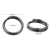 Iron Split Rings JRD6MM-01B-NF-5
