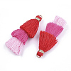 Polycotton(Polyester Cotton) Tassel Pendant Decorations FIND-T018-12-2