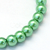 Baking Paint Pearlized Glass Pearl Round Bead Strands HY-Q003-4mm-69-2