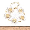 304 Stainless Steel Enamel Link Chain Bracelets for Women SA-K003-05G-3