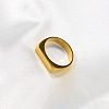 Rectangle 304 Stainless Steel Finger Rings for Men FS-WGDBD74-03-1