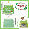 25Pcs Christmas Tree PET with COP Cookies Storage Resealable Bags ABAG-SP0001-52-2