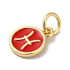 Real 18K Gold Plated Brass Enamel Charms KK-L216-001G-A03-2