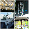 96Pcs 8 Colors Teardrop Glass Charms GLAA-HY0001-50B-5