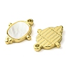 Ion Plating(IP) 304 Stainless Steel Pave Shell Pendants FIND-Z028-07G-2