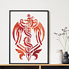 PET Hollow Out Drawing Painting Stencils DIY-WH0403-015-4