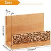 2Pcs Chinese Style Rectangle Bamboo Business Card Holder DJEW-OC0001-13-2