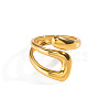 Irregular 304 Stainless Steel Cuff Open Rings for Women TO5152-5