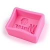 Word Winter Silicone Molds X-DIY-R078-24-3