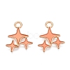 Alloy Enamel Pendants X1-ENAM-T020-38B-RS-1