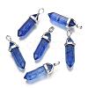 Synthetic Mixed Gemstone Pointed Pendants G-F295-03-2