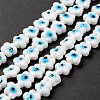 Handmade Evil Eye Lampwork Beads Strands LAMP-F024-03A-3