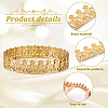 Crown Brass Ribbon for Lamp Cover Decoration AJEW-WH0348-381A-4