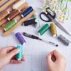 12Rolls 12 Colors Waxed Polyester Cord YC-SZ0001-03B-4