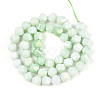 Anti-Tarnish Electroplate Glass Beads Strands GLAA-T025-8mm-14E-2
