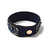Faux Suede Snap Cord Bracelet BJEW-F428-11-5