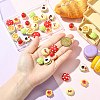 35Pcs 7 Styles Opaque Resin Cabochos RESI-CJ0005-08-4