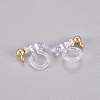 304 Stainless Steel and Plastic Clip-on Earring Findings STAS-G225-27G-1