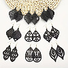 Hollow Iron Wood Dangle Earrings for Women WG57125-02-1
