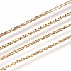 Long-Lasting Plated Brass Chain Necklaces NJEW-MSMC002-14G-NF-1