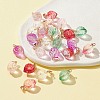 24Pcs 6 Style Transparent Spray Painted Glass Pendants GLAA-FS0001-33-2