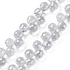Transparent Glass Beads Strands GLAA-G096-01-2