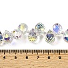 Electroplated Glass Beads EGLA-K062-01B-AB03-5