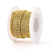 Iron & ABS Imitation Pearl Cup Chains CH-T007-01A-02-2