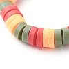 Handmade Polymer Clay Beads Finger Rings RJEW-JR00378-8