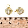 Brass Micro Pave Cubic Zirconia Pendants KK-C092-24B-G-3